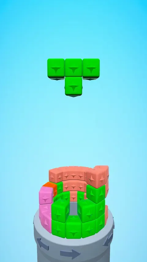 Tower Blast! Classic theme gameplay